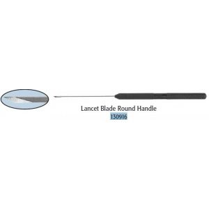 Olympus America - 130916 - Myringotomy Knife Stainless Steel / Plastic Round Handle Sterile Disposable - Box/6