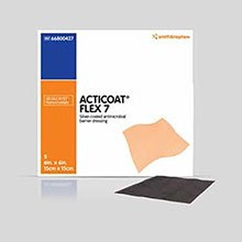 Smith Nephew - Acticoat Flex 7 - 66800403 - Dressing, Acticoat Flex 7 Antimicro 2 X Inch Square Sterile 
