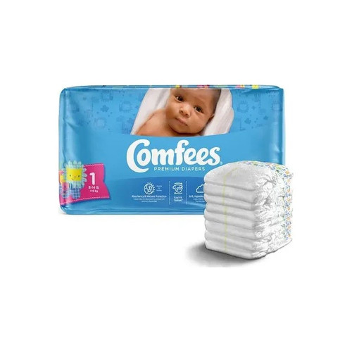 Attends Healthcare - Comfees - Cmf-1 - Unisex Baby Diaper Size Disposable Moderate Absorbency - Case/200