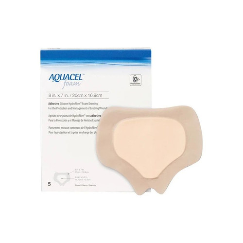 Ndc - 420626 - Aquacel Adhesive Silicone Foam Dressing Sacral - Each
