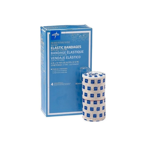 Medline - Matrix Fitness - Mds087106Lf - Elastic Bandage 6 Inch X 10 Yard Double Hook And Loop Closure Natural Nonsterile Medium Compression - Case/20