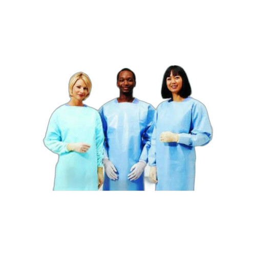 Cardinal Health - 7300Pg - Protective Procedure Gown One Size Fits Most White Nonsterile Not Rated Disposable - Case/100