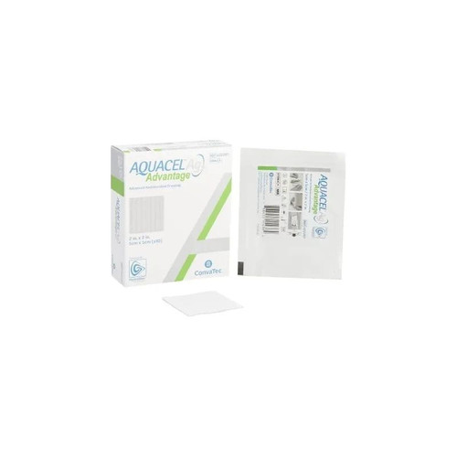 Convatec - Aquacel Ag Advantage - 422297 - Silver Hydrofiber Dressing 2 X Inch Square Sterile - Box/10