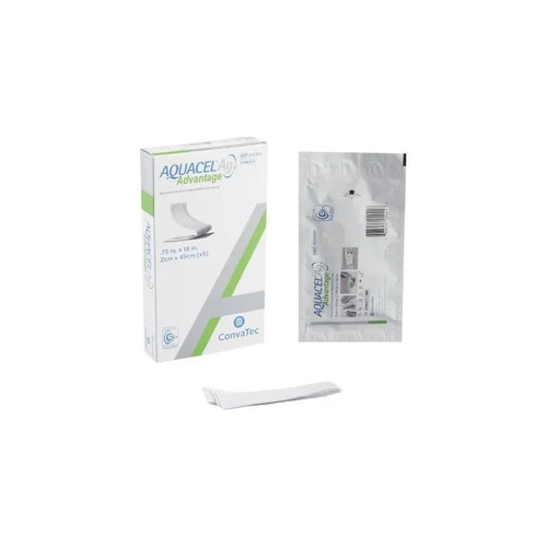 Convatec - Aquacel Ag Advantage - 422300 - Silver Hydrofiber Dressing 3/4 X 18 Inch Ribbon Sterile - Each
