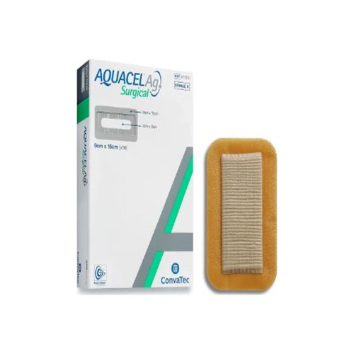 Convatec - Aquacel Ag Advantage - 423560 - Surgical Advanced Antimicrobial Dressing With Silver, 3.5" X 8" - Box/10
