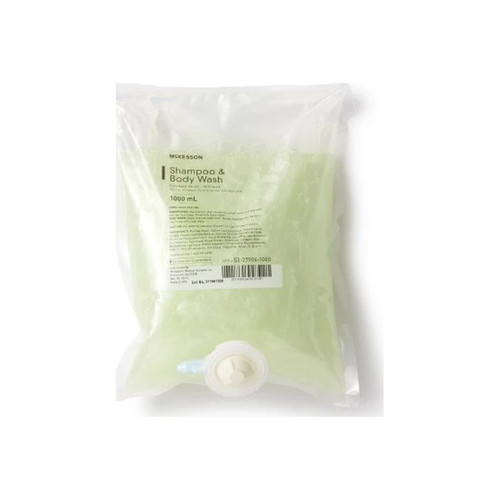 Mckesson - 53-27906-1000 - Shampoo And Body Wash 1 000 Ml Dispenser Refill Bag Cucumber Melon Scent - Case/10