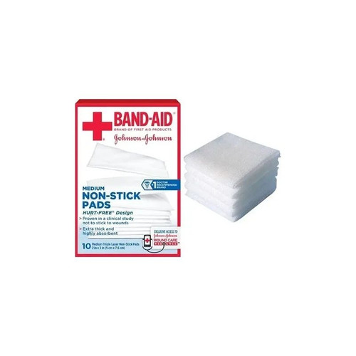 Kenvue Brands Ll - Band-Aid - 111657200 - J & First Non - Stick Pads, 2 X 3 , 10 Ct - Box/10