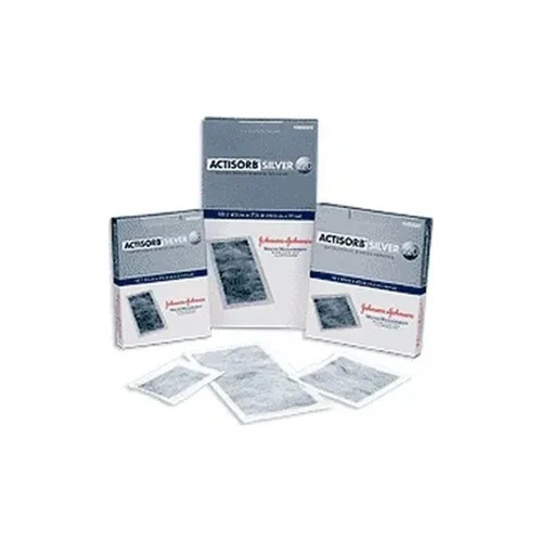 3M - 190220 - Actisorb Silver Antimicrobial Dressing 4 - 1/8 X 7 - 1/2 - Each