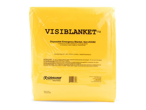 Graham Medical - 53382 - Visiblanket Blanket, Individually D, Printed Poly Bag - Each