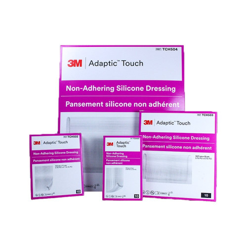 3M - Tch504 - Adaptic Touch Non - Adhering Silicone Dressing, 8 X 12.75 Replaces 53500504 - Each