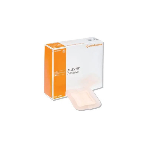 Smith & Nephew - Allevyn Adhesive - 66020045 - Foam Dressing 7 X Inch With Border Film Backing Square Sterile - Each