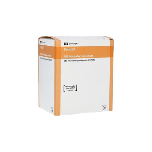 Cardinal Health - Kendall - 55544Bamdg - Amd Antibacterial Foam Dressing 3 - 1/2 X Inch Sterile - Case/50