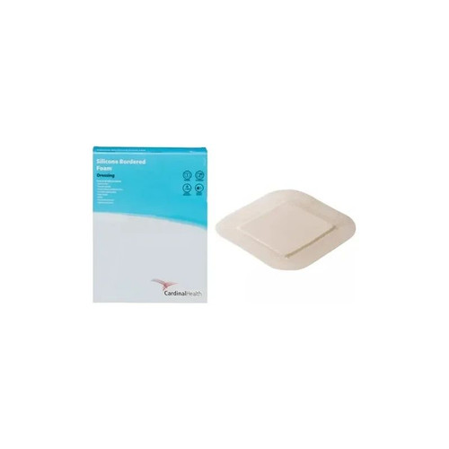 Cardinal Health - Kendall - Bfm412 - Med Silicone Bordered 5 - Layer Foam Dressing, 4" X 12". - Box/5