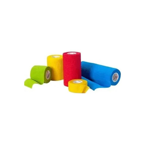 Cardinal Health - Cah45Lfcp - Med Self - Adherent Bandage, 4" X 5 Yds, Assorted Color Pack (Three Rolls Each Of Blue, Green, Red And Yellow Bandages), Non - Sterile, Latex - Free. - Box/12