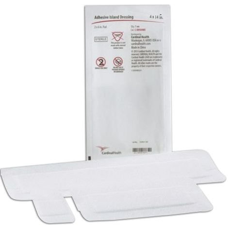 Cardinal Health - C-Dds0414S - Med Bordered Gauze Nonadherent Contact Layer With Absorbent 100% Cotton Pad Covered An Adhesive - Coated, Nonwoven Tape Overlay 4" X 14", Size 2 - 1/4" 12", Sterile - Box/25