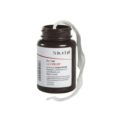 Cardinal Health - C-Pg125P - Med Plain Packing Strip, 1/2" X 5 Yds. - Each