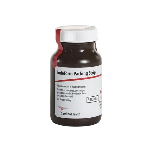 Cardinal Health - C-Pg145I - Med Iodoform Packing Strip 1/4" X 5 Yds., Sterile, Latex - Free Not Made With Natural Rubber Latex. - Each