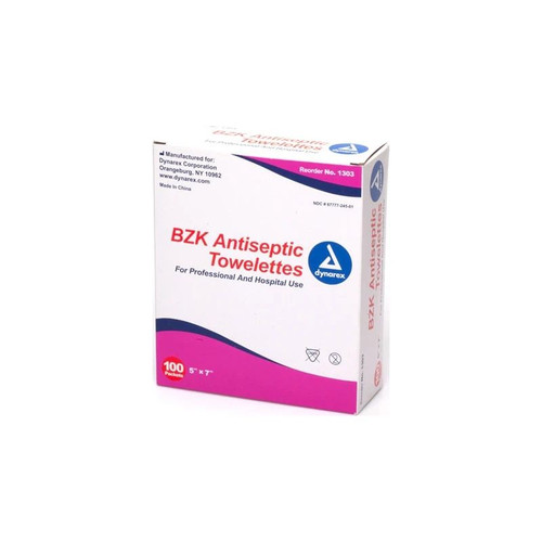 Cardinal Health - Mw-Abzk - Med Bzk Antiseptic Towelette, 5 W X 7 L - Box/100