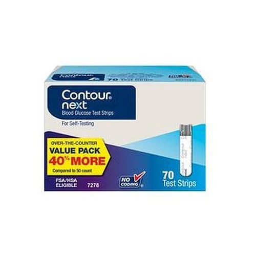Ascensia Diabetes Care - 7278 - Contour Next Blood Glucose Test Strip - Box/70