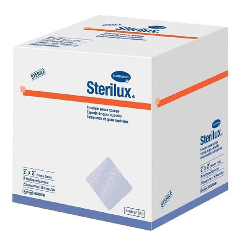 Hartmann - Sterilux - 56880000 - Premium Gauze Sponge, 8-Ply, Sterile, Latex-Free, 2 X 2 
