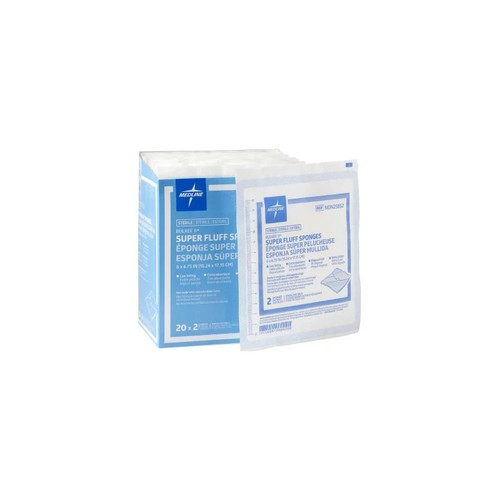 Medline - Bulkee - Non25852 - Fluff Dressing 6 X 3/4 Inch 2 Per Pack Sterile Ply Rectangle - Case/240