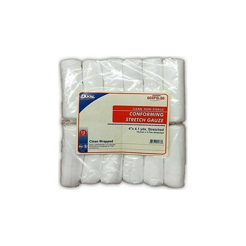 Dukal - 604Pb-96 - Conforming Gauze, 4", Non - Sterile Clean - Bag/1