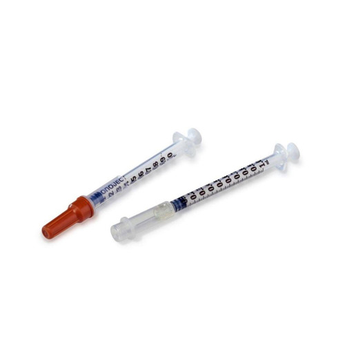 Cardinal Health - 8881511144 - Monoject Ins Safety Syringe 29g X 1/2", 3/10 Ml (100 Count) - Box/100
