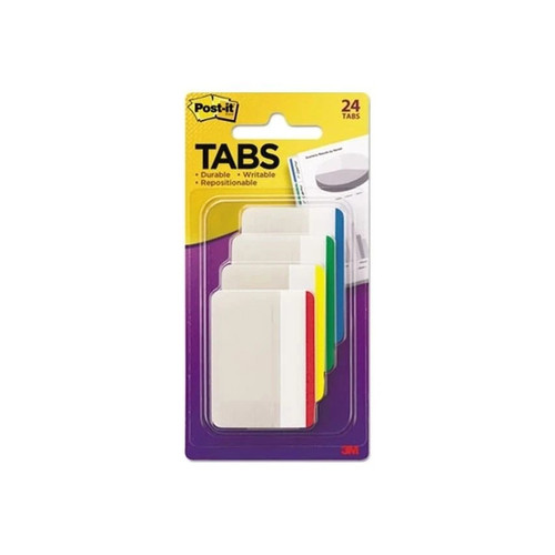 3M - Mmm-686F1 - Lined Tabs, 1/5 - Cut, Assorted Colors, 2 Wide - Package/1