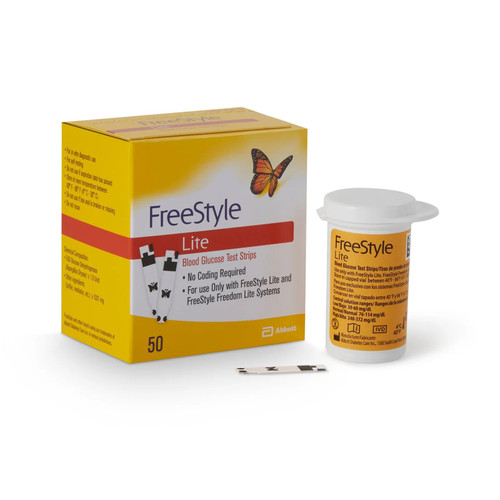 Abbott - Freestyle - 99073070822 - Lite Blood Glucose Test Strips Pack - Box/1