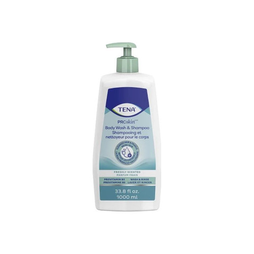 Essity - Tena Proskin - 64343 - Shampoo And Body Wash 33.8 Oz Pump Bottle Unscented - Each