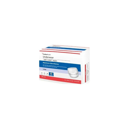 Cardinal Health - Sure Care - 1225A - Unisex Adult Absorbent Underwear Pull On With Tear Away Seams X - Large Disposable Heavy Absorbency - Package/12