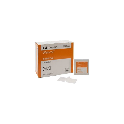 Cardinal Health - Covidien - 6818 - Webcol - Alcohol Prep Pad - Case/4000