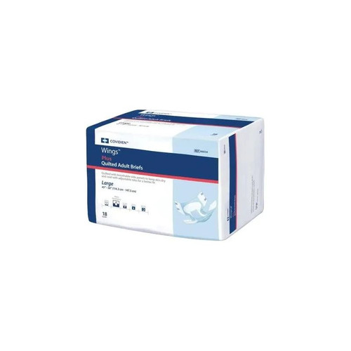 Cardinal Health - Wings - 66032A - Unisex Adult Incontinence Brief Small Disposable Heavy Absorbency - Bag/12