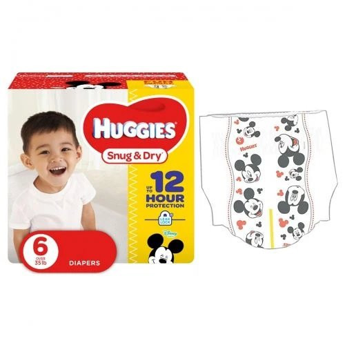 Kimberly Clark - Huggies Snug & Dry - 51470 - Unisex Baby Diaper Size 6 Disposable Heavy Absorbency - Package/19