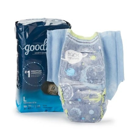 Kimberly Clark - Goodnites - 53362 - Male Youth Absorbent Underwear Pull On With Tear Away Seams Size 5 Large Disposable Heavy Absorbency 