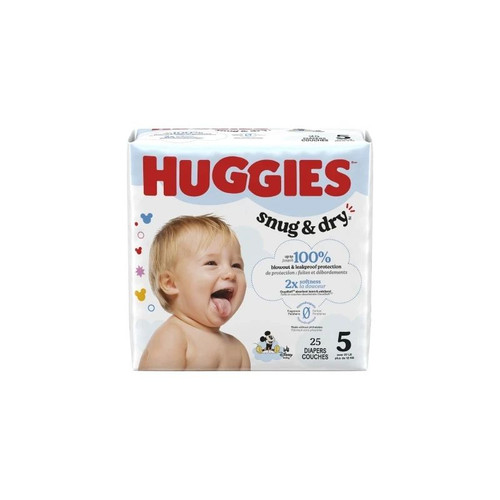 Kimberly Clark - 56428 - Diaper, Huggies Snug&Dry Jumbopk Sz5 - Case/100
