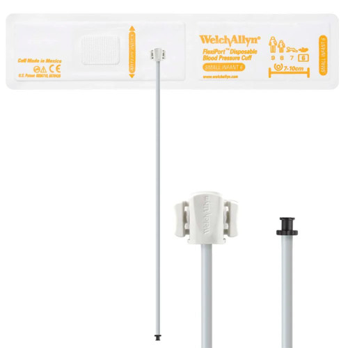 Welch Allyn - Flexiport - Soft-06-1Tp - Single Patient Use Blood Pressure Cuff 7 To 10 Cm Arm Cloth Fabric Infant - Case/20