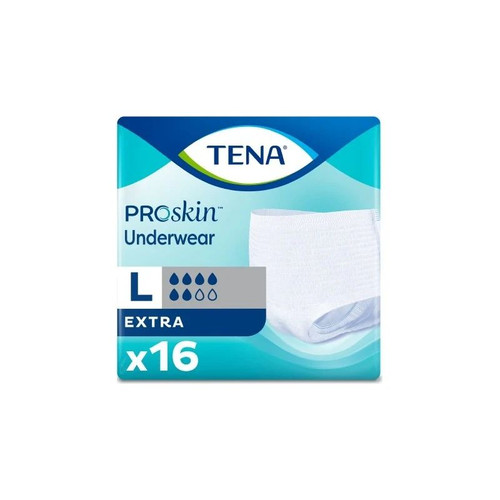 Essity Health & Medical Solutions - Tena - 72332 - Proskin Extra Protective Unisex Adult Absorbent Underwear Pull On With Tear Away Seams Large Disposable Moderate Absorbency - Case/64