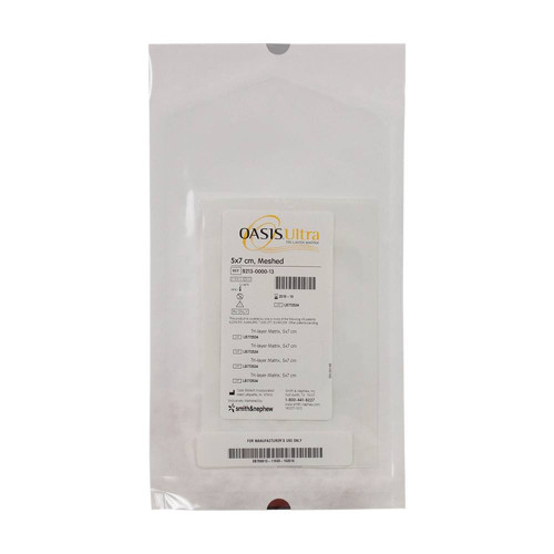 Smith & Nephew - Oasis - 8213-0000-13 - Wound Matrix Dressing Ultra Rectangle 2 X 3/4 Inch Sterile Non - Viable Cells, Tissue - Based: Animal - Box/5