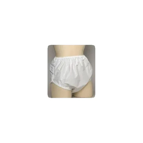 Salk - Ipf - 800S - Sani - Pant Moisture Proof Snap - On Cover Ups Small, White, Unisex, 22" To 28" Waist, Reusable - Each
