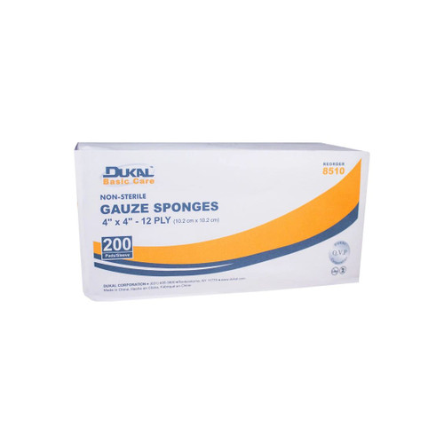 Dukal - 8510 - Gauze Sponge, Non - Sterile, 12 - Ply - Each