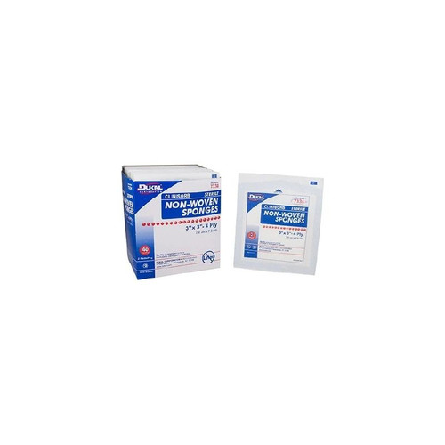 Dukal - Clinisorb - 7334 - Nonwoven Sponge 3 X Inch 2 Per Pack Sterile 4 - Ply Square - Case/1200