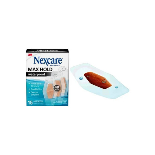 3M - Nexcare - Mhw-15 - Mhw15 - Max Hold Bandage, Assorted Sizes, Ct - Box/15