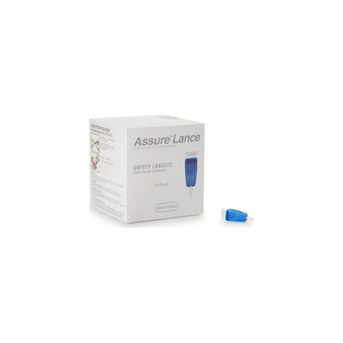 Arkray - Assure - 990125 - Usa - Safety Lancet 25 Gauge Protective Cap Push Button Activation Finger - Case/2400