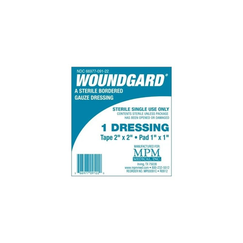 Mpm Medical - Woundgard - Mp00091C - Adhesive Dressing 2 X Inch Gauze Square White Sterile - Each