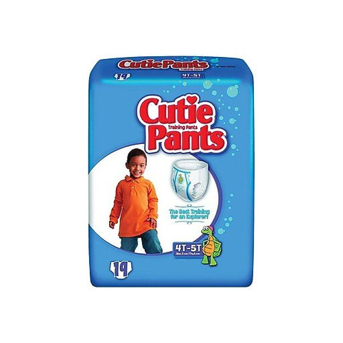 First Quality - Cr9007 - Cuties Refastenable Training Pants For Boys 4T - 5T, Up To 38+ - Case/76
