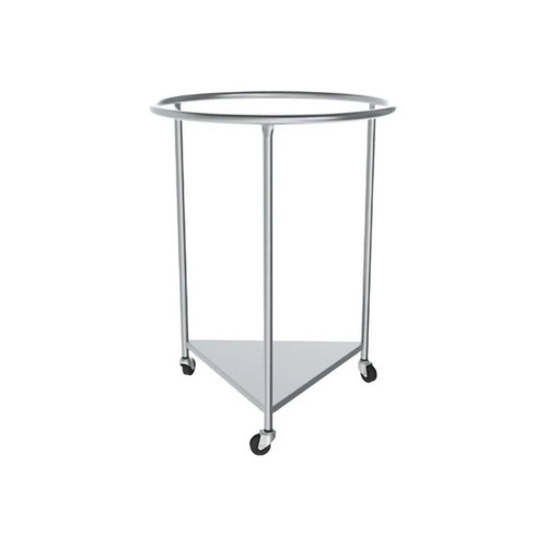 Mac Medical - Lh-2001-Fol - Hamper Stand Rolling Round Opening Foot Pedal Self - Closing Lid - Each