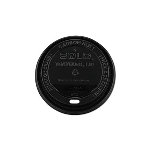 Rj Schinner - Solo Traveler - Tlb316-0004 - Co - Travel Drinking Cup Lid Black, Plastic, Hot Cups - Case/1000