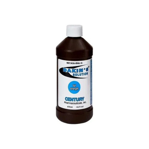 Par Pharmaceuticals - Centurion - 0436-0946-16 - 0436094616 - Dakin'S Solution Full Strength 0.5%, Oz Bottle - Each