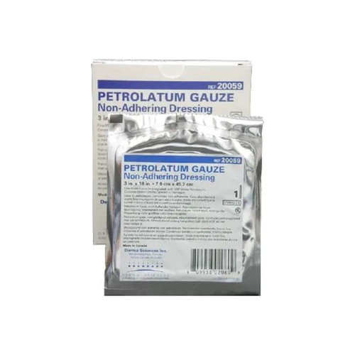 Gentell - Dkc20062 - Petrolatum Impregnated Dressings 3" X 36", Latex - Free, Non - Adherent - Case/72